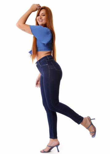 Imagem 2 de 6 de Calça Jeans Feminina Levanta Bumbum Sawary