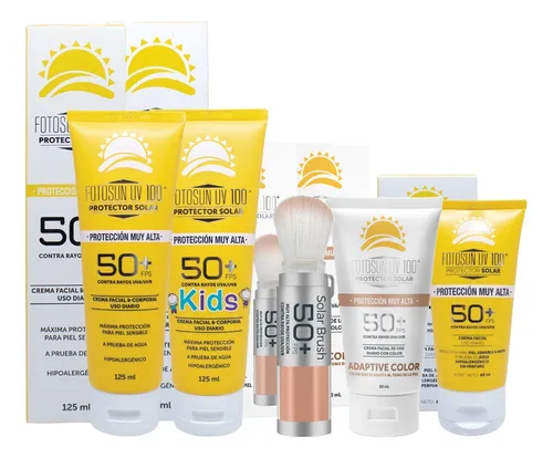 comprar Protector Solar Facial Y Corporal Bloqueador Kit Fotosun Uv 5 pz