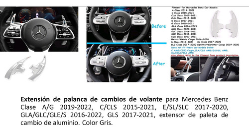 Extensión Palancas Cambios Volante Mercedes Benz A200 W177