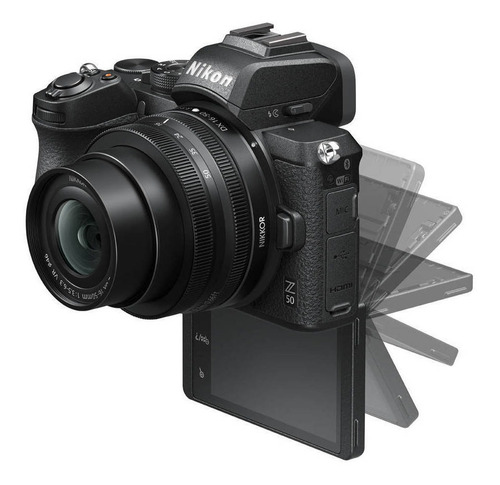 Nikon Kit Z 50 + lente 16-50mm VR sin espejo color negro