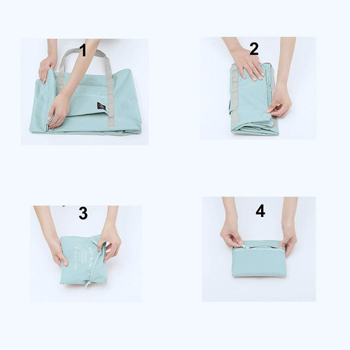 Imagen 5 de 5 de Sunya Bolsa De Viaje Plegable Para Viajes Y Deportes (azul)