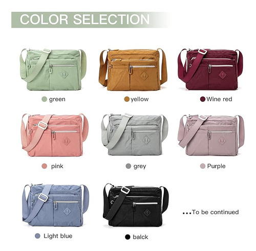 Bandolera Casual Ligera Para Mujer - Negro