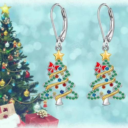 Pendientes Navidad Para Mujer,pendientes Colgantes Navidad
