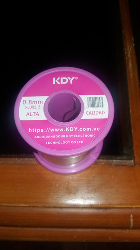 Estaño Kdy Rollo 60/40 De 0.8mm 155 Metros Alta Calidad