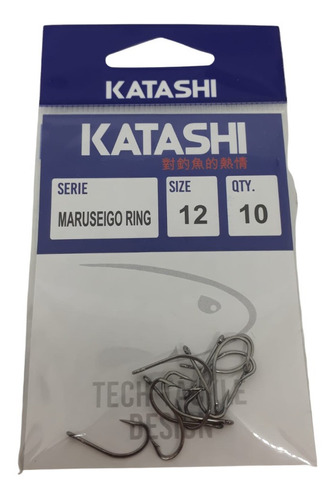 Anzuelos Katashi Maruseigo Ring N12 Paquete X 10u Boga Carpa