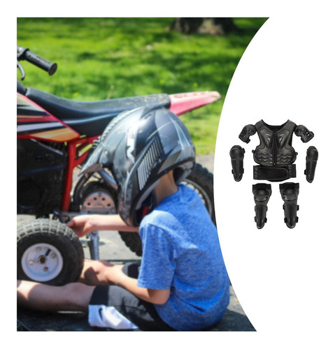 Protector Esqueleto Chaqueta De Armadura Para Niños Motocicl