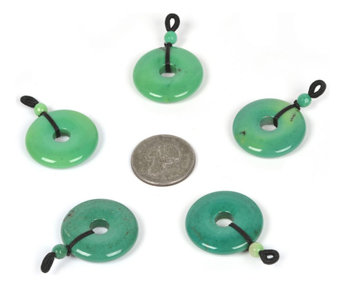 Contenedor De Piedras Preciosas De Crisoprasa Verde De 30 Mm