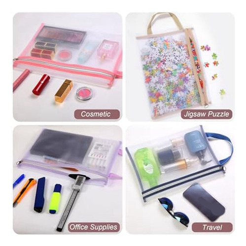 Bolsas De Malla Con Cierre Para Organización, 10 Piezas, Bol