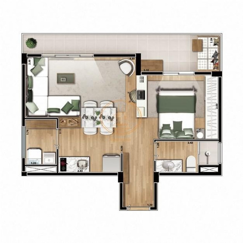 Apartamento Com 1 Dormitório(s) Localizado(a) No Bairro Aclimação Em São Paulo / São Paulo - 2810:905786