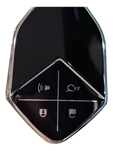Cubierta Para Mando A Distancia De Coche, 4 Botones, Negro