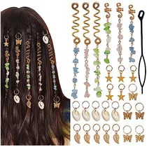 Comprar 27pcs Joyas De Pelo Para Trenzas, Hoyuwak Natural Ky89y