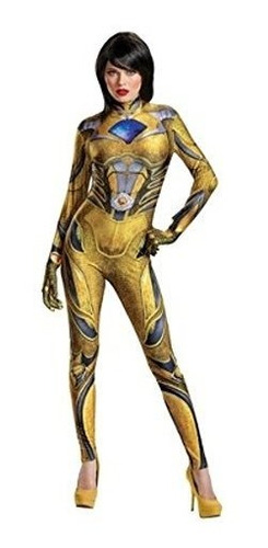 Power Rangers Ranger Amarillo Traje Adulto Pequeño 4-6 Por E