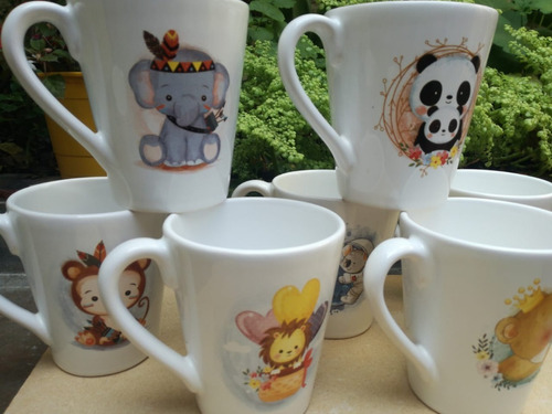 Souvenir Taza Cónica Animalitos Del Bosque