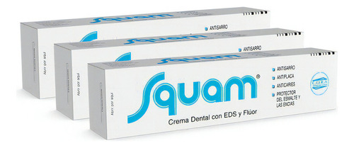 Squam 3 Cremas Dentales X 80gr