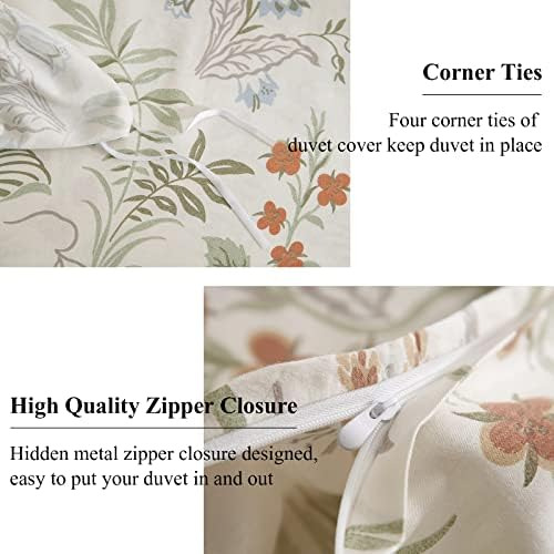 Eavd Nordic Floral Botanic Fresca Game De Cama De 2