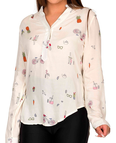 Blusa Mujer Moda Manga Larga K080-12