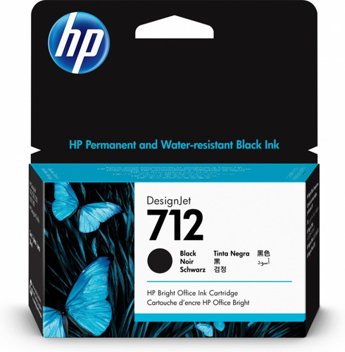 Cartucho Hp 712 Negro Original 38ml Designjet T210 T230 T250