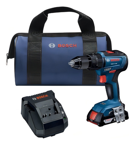 Kit Taladro Percutor Bosch Sin Escobillas Gsb18v-490b12