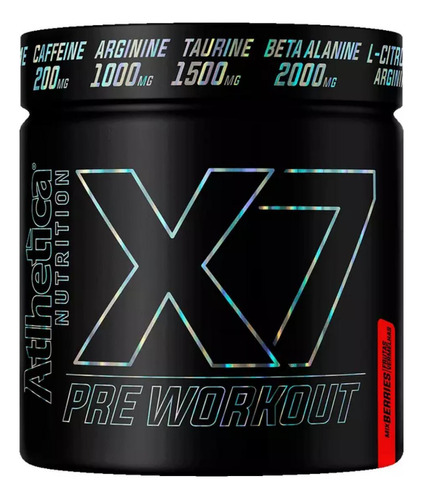 X7 Pré Workout Pré Treino Atlhetica 300g Citrulina Arginina