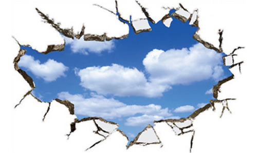 Pegatinas De Pared 3d De Cielo Y Nube Removibles