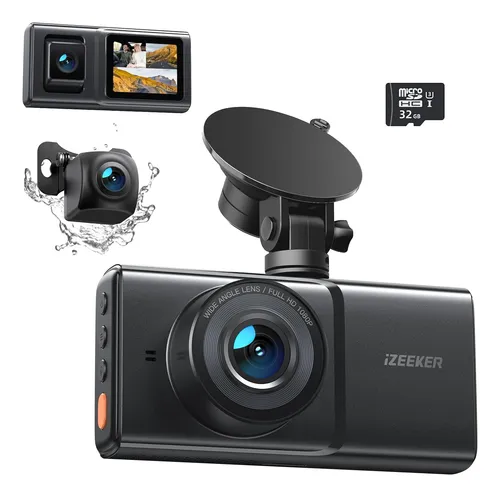 Dash Cam Dual Izeeker 2k, Front And Interior, Parking Mode