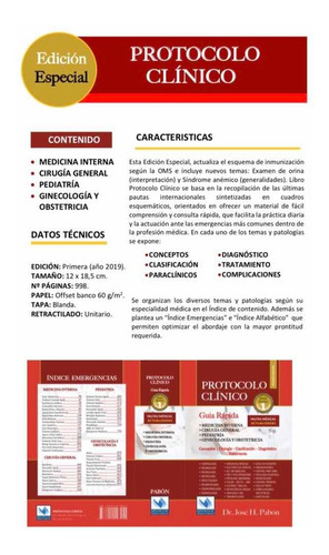Pabon - Protocolo Clínico 1 Ed. 2018