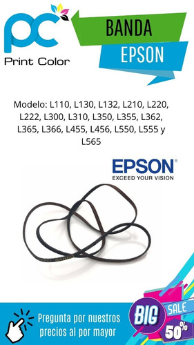 Bandas Epson L210 L310 L350 L555 L575