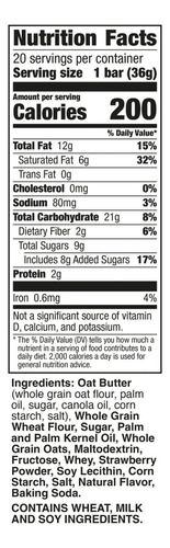 Barritas Wafer Sabor Fresa Nature Valley 20 Pack