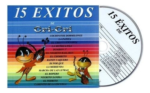 Cri - Cri -  15 Exitos De  - Cd Disco Digipack - Nuevo 