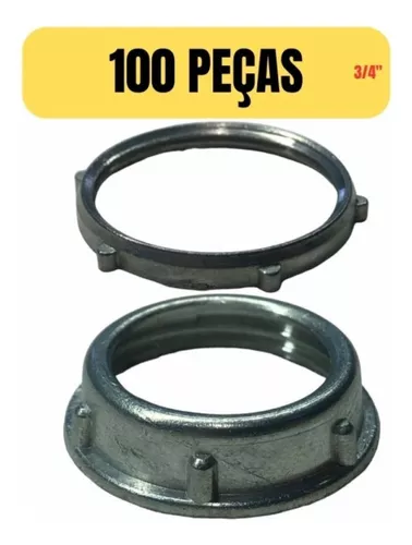 Juego de 100 casquillos y arandelas para 3/4 Condulete Electroduct