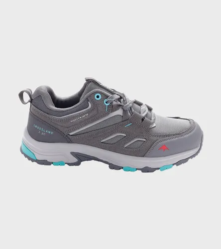 ZAPATILLAS MONTAGNE TREKKING CROSSLAND MUJER DAMA GRIS PETROLEO