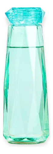 Botella De Vidrio De Colores Transparente 500ml Diamond 
