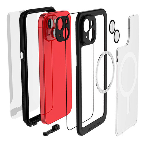 . Funda Ghostek Nautical Para iPhone 15 Transparente Magsafe