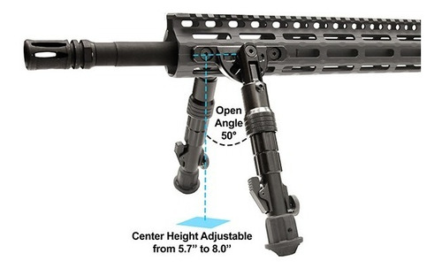 Bipode Utg Pie De Goma Tl-bpdm01 Extensible 5 Posiciones