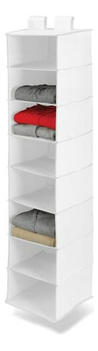 Organizador De Armario Colgante  8 Estantes, Blanco Sft-0123