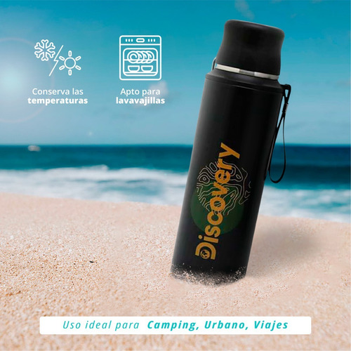 Termo 1.5 Lts Acero Inoxidable Pico Matero Discovery