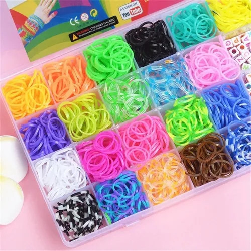 Kit Para Fazer Pulseiras Trançadas Com Elástico Infantil