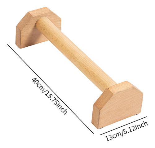 2 Barras Paralelas De Madera Para Flexiones, 40 Centímetros