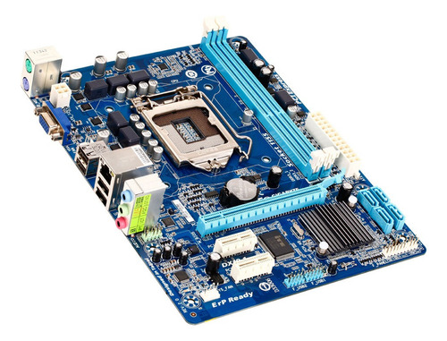 Mother Gigabyte H61m-s1 1155 Intel H61 Ddr3 Azul (Usado)
