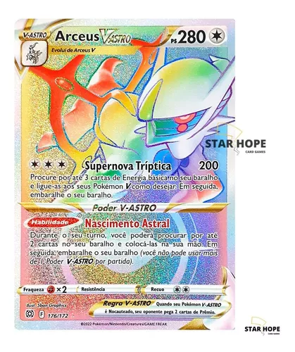 Carta Pokemon Shaymin V Astro Rainbow Astros Cintilantes