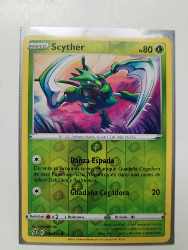 Scyther - 004/192 - Common Reverse Holo Pokemon Tcg