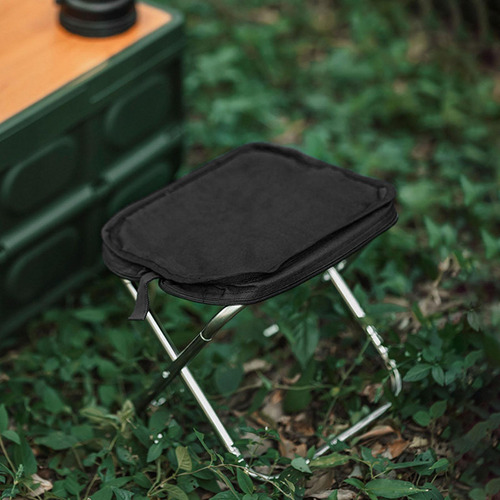 Silla De Camping Ligera Taburete Pequeño Plegable Azul
