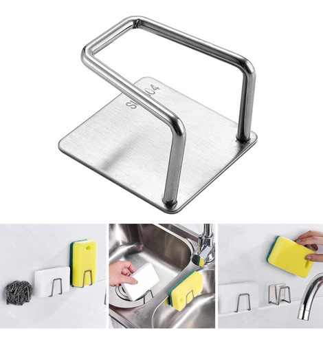 Cocina Esponjas De Lavado Titular Gancho Autoadhesivo