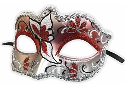 Glitter Butterfly Half Eye Fancy Mask Venetian Masquerade Co