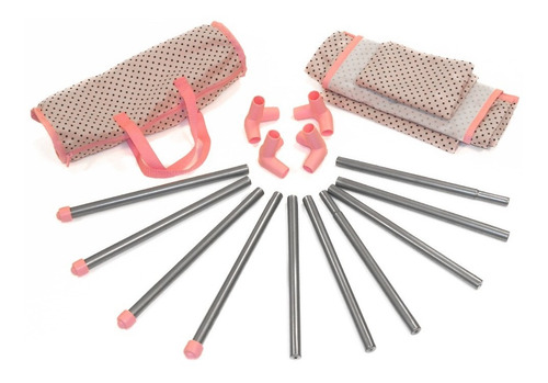 Imagen 9 de 10 de Set Cochecito Muñeca Metal Grande Cuna Y Silla Comer Cuby Pr