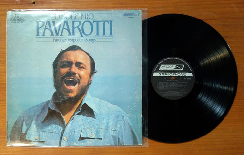 Luciano Pavarotti O Sole Mio Neapolitan Songs Disco Lp Usa