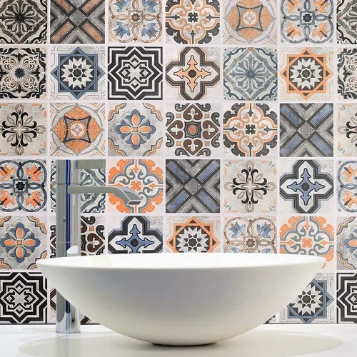 comprar Papel Adhesivo Lavable Azulejos Mayolicas Hidráulicos