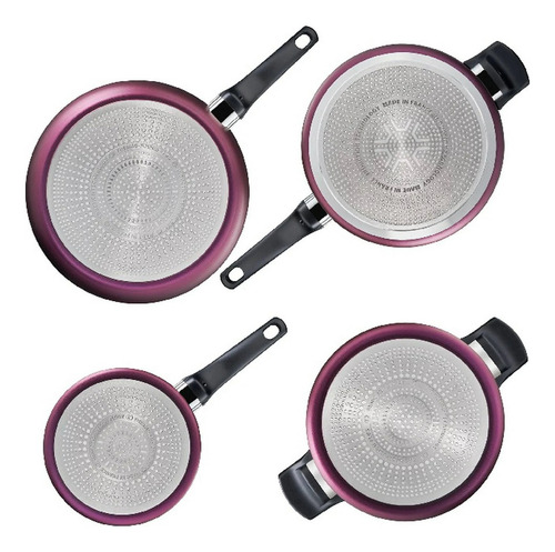 Bateria T-fal De 9 Pzas Tfal Ultimate G2789082 Inducion Color Morado