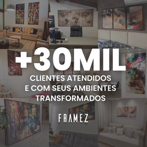 Imagem 7 de 8 de Quadro Leão Grande 1 Peça Familia Filhotes Decorativo 90x60