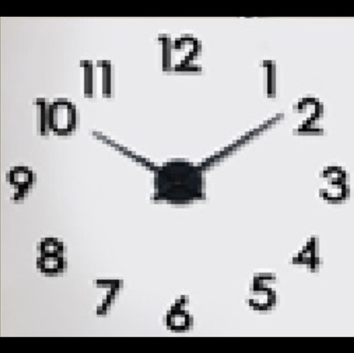 Reloj Negro Moderno De Adhesivo - T4241b 